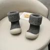 First Walkers Зимняя детская хлопчатобумажная обувь Утепленная обувь для малышей Зимняя обувь для маленьких мальчиков Теплые сапоги на мягкой подошве для маленьких девочек 0–4 лет 230928