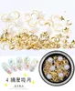 Nail Art Decorations 1 Box Mixed Gold Rivet Shell Star Moon Design Jewelry 3D Decoration 230927