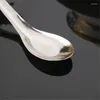 Spoons 5X Thai Stainless Steel Kitchen Tableware Rice Soup Silver Flatware KitchenTools