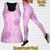 Damen-Leggings, Yoga-Set, elegant, 3D-gedruckt, Persia Hollow, Tank-Top, Trainingsstrumpfhose, Fitness, Fitnessstudio, Laufen, XS-8XL