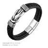 Charm Bracelets Male Wrist Chain Men Strap Magnetic Clasp Bangle Stainless Steel Closure Hand