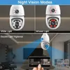 CCTV -lins LMAKOOK 6MP Dual Lens E27 BULB PTZ WIFI CAMERA IN INHOOR 4MP Dual Screen Auto Tracking Security Surveillance Camera V380 Pro YQ230928