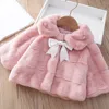 Vestes manteau automne hiver enfants pour fille mode bébé filles cardigan fausse fourrure pardessus princesse vêtements d'extérieur épais veste chaude 24 m 3 ans 230928