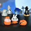 Decorative Objects Figurines 1PC Miniature Halloween Mini Ghost Pumpkin Home Decoration Festival DIY Resin Craft 230921