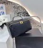 Cosmetic Bag Organiser Large Capacity Brand Design Y Wallet Black Leather Clutch Storage Case Messengers Purses 230923