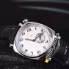 New Historiques American 1921 Steel Case 82035 000P-B168 White Dial Automatic Mens Watch Leather Strap Gents Watches Hello watch 5245q