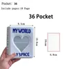 Annan heminredning 64 fickor Mini Po Album Heart Transparent Pocard Holder Mini Po Album Storage Collect Book Name Card Album från PO 230928