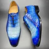 Dress Shoes KEXIMA Chue Arrival Men Male Formal Crocodile Leather Color Rub Sole