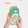 Toy Phones Baby Mobile Phone Toys Bilingual Telephone Early Education Songs Story Machine Simulation Dinosaur Dancing Phone 230928