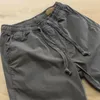 Pantaloni da uomo Pantaloni cargo da uomo con coulisse in vita elastica Tinta unita Fodera in peluche Sport allentati Resistente al freddo allacciato alla caviglia Casual