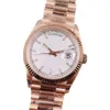 orologi da polso di lusso da donna automatico doppio calendario prime classi 41mm acciaio inossidabile bracciale in oro rosa vetro zaffiro lumin2676