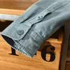 Mäns casual skjortor Spring Men Cotton Cargo Långärmad knapp Social Business Dress med fickor Stäng av kragens arbetskläder