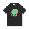 Herren Plus Tees Polos T-Shirt aus reiner Baumwolle mit klassischem kontrastierendem Druckdesign, einfacher und modischer Street-Hip-Hop-Unisex-Stil h00u07