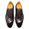 Scarpe eleganti Yinshang Brush Color Uomo Pelle di coccodrillo formale maschile