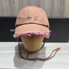 Casquette de créateur de mode d'été pour femmes, bonbons pour hommes, vacances en plein air, sport, lettre en métal, chapeau d'impression, avant-toit usé, artisanat, casquette banie