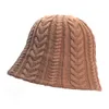 Chapeaux à large bord seau chapeau de laine mode coréenne japonais rétro automne hiver tricoté Panama casquette pêcheur fille Fedora femmes noir 230927