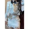 Vestidos de trabalho kawaii doce moda terno saia mulher magro bodycon mini casual y2k casaco curto elegante estilo coreano 2 peça conjunto 2023 outono