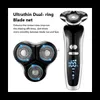 Elektriska rakapparater Men Electric Shaver 4D Electric Beard Trimmer USB laddningsbart Professionellt hår Clipper Hair Clipper Vuxen rakar YQ230928