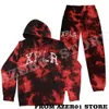 Sweats à capuche pour femmes Sweatshirts XPLR Shatter Red Tie Dye Sam Colby Merch Sweats à capuche hiver hommes/femmes sweat à manches longues pantalons de survêtement pantalon deux pièces ensemble costume YQ230928