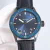 Reloj de lujo de cincuenta brazas para hombres, relojes de pulsera luminosos transparentes, 38 mm, 6N7U, superclon, esfera negra, zafiro, movimiento mecánico automático, uhr montre luxe