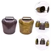 Dog Collars 2 Pcs Cattle Sheep Bell Accessories Anti-lost Bells Brass Fittings Eat Grass Hanging Decor Iron Anti-theft Farming Rustic