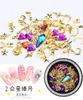 Nail Art Decorations 1 Box Mixed Gold Rivet Shell Star Moon Design Jewelry 3D Decoration 230927