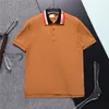 Camiseta de diseñador de alto lujo para hombre Polo marca a cuadros beige en blanco y negro Moda casual exclusivo 100% algodón transpirable antiarrugas solapa comercial ajustada M-3XL