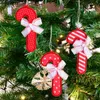 Décorations de noël arbre de noël flocon de neige chapeau chaussette pendentif suspendu joyeux noël décorations pour la maison noël bonne année