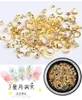 Nail Art Decorations 1 Box Mixed Gold Rivet Shell Star Moon Design Jewelry 3D Decoration 230927