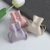 Gift Wrap 50pcs Microfiber Jewelry Organizer Bags For Earring Ring Necklace Packaging Wedding Favors Storage Bag Open Style