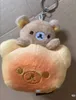 Pluszowe breloki rilakkuma chleb pluszowy brelok Keilakkuma niedźwiedź kawaii urocza torba na breloza anime breling breyring zabawki mały prezent 230927