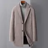 Mélanges de laine pour hommes arrivée veste d'hiver mode manteau de laine de haute qualité trench-coat décontracté hommes robe veste pleine taille M4XL 230927