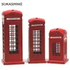 Cabine téléphonique de Londres Tirelire rouge moulée sous pression Tirelire UK Souvenir Grands cadeaux pour enfants Décoration de Noël pour la maison 2011302772