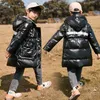 Down Coat Ryssland Winter Children's Jacket Fashion Märke Design Shiny Kids Warm Hooded For Teen Boys 5 7 9 11 13 15 Years Outwear 230928