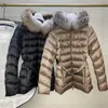 Women's Down Parkas Waist Slimming Belt Down Jacket Fashion Windproof and Warmed Hooded Light Short Women's Coat Golf Jacket 230927