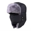 Şapkalar Eşarplar Eldivenler Setler Erkekler Kış Tuzağı Trooper Earflap Sıcak Kayak Şapkası Yüz Maskeli Polyester Kapak Ücretsiz Boy Boyut 4 Renk Bombacı Kapakları