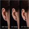 Stud Anujewel 4ct 2ct 1Ct TotalD Color Diamond 925 Sterling sier classic earrings for womanギフト卸売221119ドロップデリバリーJewe dh1kr