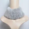Szalik Zimowy luksusowy prawdziwy szalik futrzany moda ciepła dzianina oryginalna opaska na głowę naturalne szaliki detaliczne hurtowe 230928