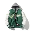 Men's Jackets Embroidery Varsity Jacket Men Women Letter Vintage Jacket Fashion Baseball Coat Male Spring Autumn Windbreaker Korean Blue Green 230927