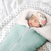 Спальные мешки, зимнее вязаное плюшевое одеяло для детской коляски, утепленное, теплое, многофункциональное, аксессуары 230928