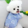 Hundkläder Blue Dog Sweater Creative Letter Puppy Knit Sweater Pet Fall/Winter Apparel Teddy Warm Pullover Bichon Soft Home Clothes 230928