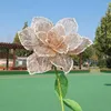 Decorative Flowers Artificial Flower Head Giant Hollowed Out Christmas Outdoor Birthday Party Activities Window Display Shooting Props Home