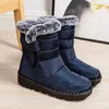 Zimowe buty dla kobiet nowe futra długie platforma Śnieg ciepłe bawełniane buty buty gorące pluszowe kostki Botas 230922