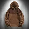 Men's Hoodies Sweatshirts Vintage Coffee Hoodies For Men Fleece Hoodies Men Clothing Hooded Sweatshirts Streetwear Long Sleeve Sweatshirts 230927