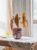 Вазы Матисс Керамический цветочный горшок Среднее искусство Креативный цветочный горшок Суккулентное растение Орхидея Зеленый редис THEBEAST
