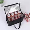 Utomhuspåsar Termisk väska isolerad ölkylare Box Picknicklunch Bento Trip BBQ Meal Drink Zip Pack Camping Supplies 230927