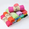 Bandanas Durag 10 Pcslot Fall and Pure Color Candy Scarfの冬女性文学ショールギフト卸売モノクロマティックジョーカー230928