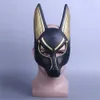 Party Masks Egyptian Anubis Cosplay Face Mask Wolf Head Jackal Animal Masquerade Props Party Halloween Fancy Dress Ball 230927