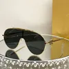 Крупногабаритные солнцезащитные очки для женщин, безрамные металлические гальванические солнцезащитные очки со встроенной оправой LW40107, модные новые дизайнерские солнцезащитные очки для мужчин класса люкс