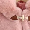 Coat Baby Girl Cloak Faux Fur Winter Infant Toddler Child Princess Hooded Cape Fur Collar Baby Outwear Top Warm Clothes 18Y 230927